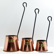 COPPER CIDER MEASURING CUPS X 3