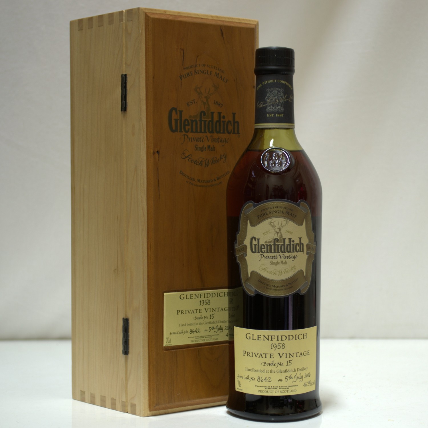 Glenfiddich 1958 Private Vintage In Presentation Box The 25th Auction