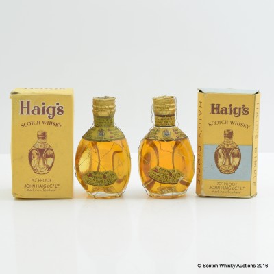 Haig's Dimple Spring Cap Minis x 2