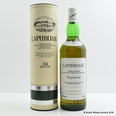 Laphroaig 10 Year Old Pre Royal Warrant 1L