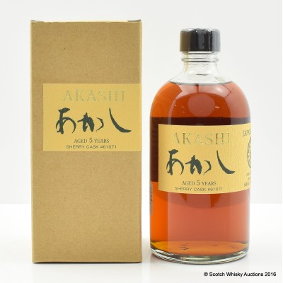 Akashi White Oak 5 Year Old Single Malt 50cl