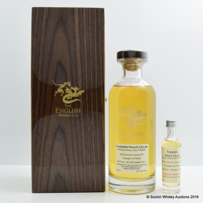 English Whisky Co Founders Private Cellar Cask #763