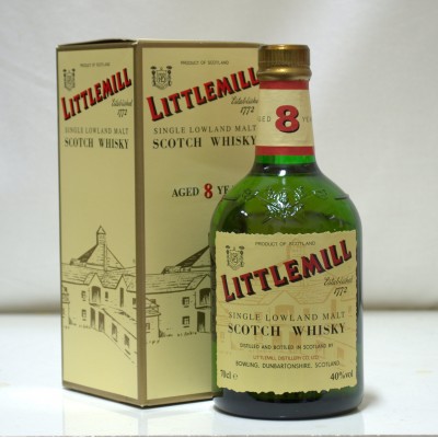 Littlemill 8 Year Old Dumpy Green Bottle