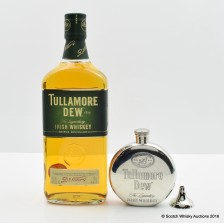 TULLAMORE DEW WITH BRANDED HIPFLASK