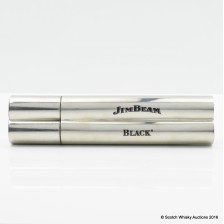Jim Beam Black Cigar Holder Hip Flask