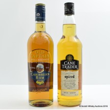 OLD CAPTAIN CARIBBEAN RUM   CANE TRADER SPICED RUM
