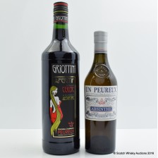 UN PEUREUX ABSINTHE 50CL   GRIOTTINI ABSINTHE APERITIF 1L