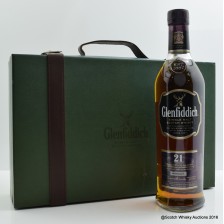 Glenfiddich 21 Leather Wallet And Tag Set