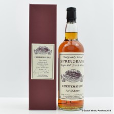 Springbank Christmas 2013 Private Bottling Burgundy Wood