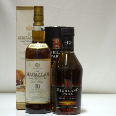 Highland Park 12 Year Old & Macallan 10 Year Old