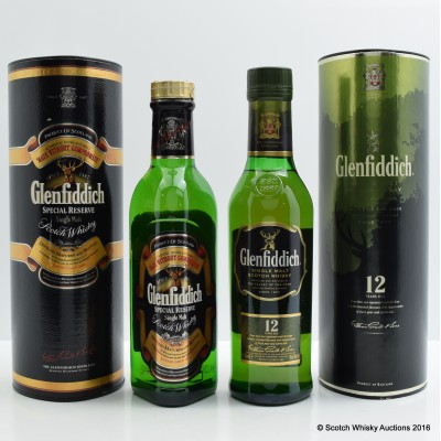 Glenfiddich 12 Year Old 35cl & Glenfiddich Special Reserve 35cl