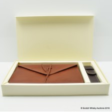 Glenfiddich 125th Anniversary Leather Notepad Pen Set