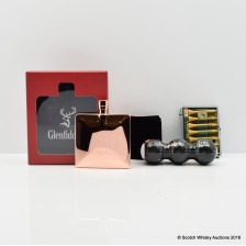 Glenfiddich Copper Hip Flask Golfballs Tee Set