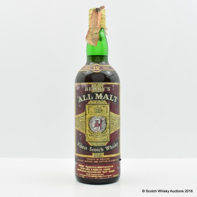 Berry's 12 Year Old All Malt 75cl