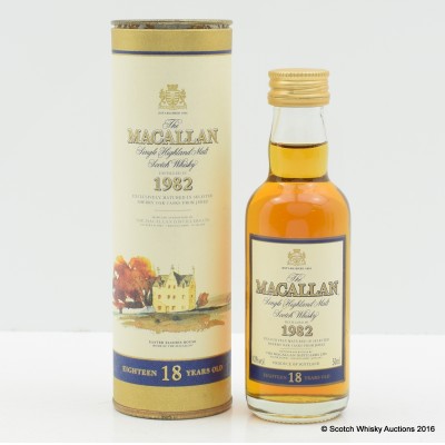 Macallan 1982 18 Year Old Mini 5cl