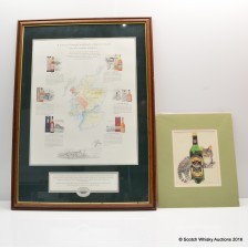 Classic Malts Map Of Scotland Glenfiddich Signed Print