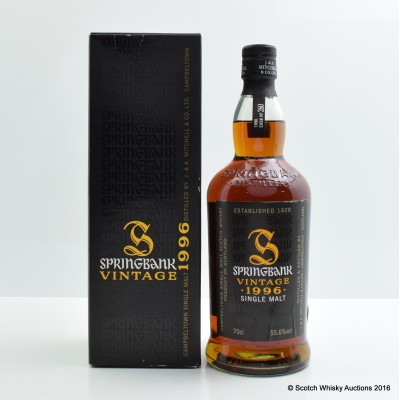 Springbank 1996 Single Cask #260 For Oddbins