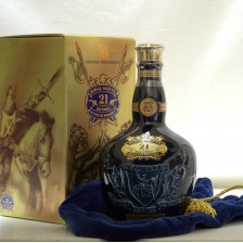 CHIVAS ROYAL SALUTE 21 YEAR OLD SAPPHIRE DECANTER