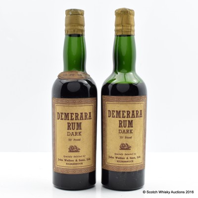 John Walker & Sons Demerara Dark Rum x 2