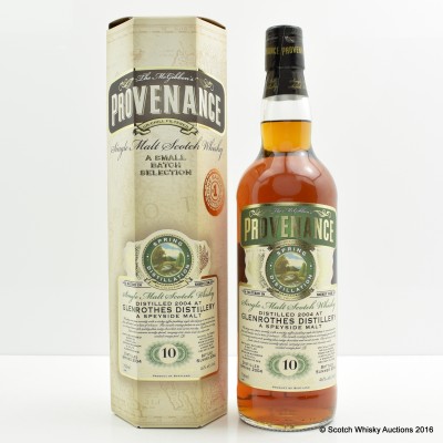 Glenrothes 2004 10 Year Old Provenance