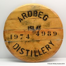ARDBEG DISTILLERY 1974 CASK 4989 CASK END