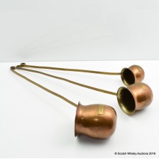 COPPER WARMING CUPS X 3