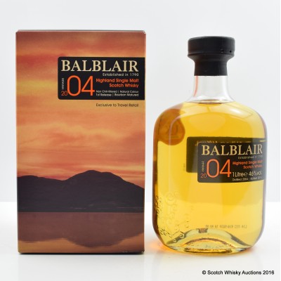 Balblair 2004 Bourbon Matured First Release 1L