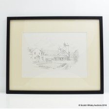 GLENLOCHY DISTILLERY DRAWING BY CHARLIE ROY