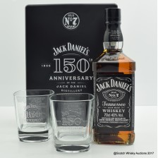 Jack Daniel S No 7 150th Anniversary Set With 2 X Glasses