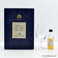 JOHNNIE WALKER THE SECRET OF THE BLUE LABEL WITH GLASS