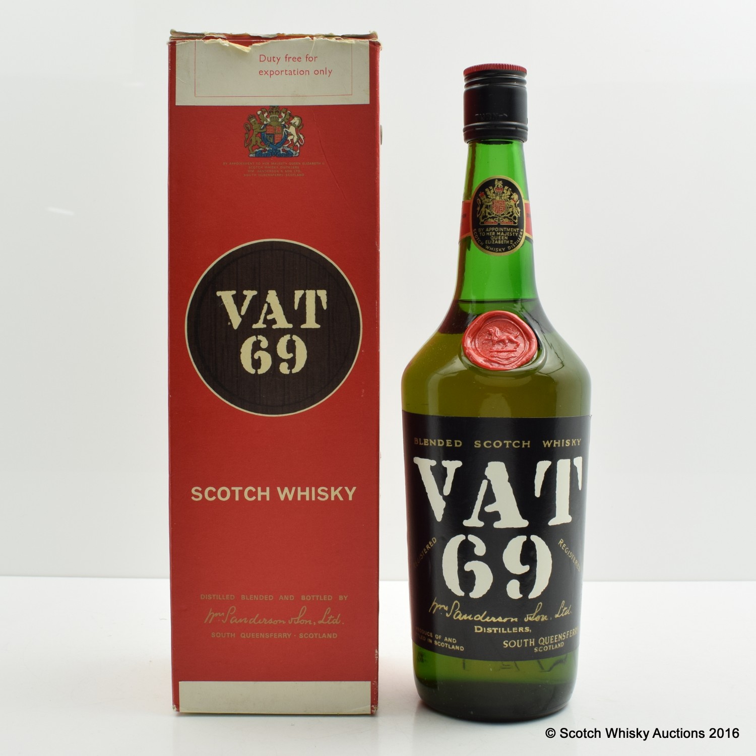 Vat 69 4/5 Quart The 70th Auction Scotch Whisky Auctions