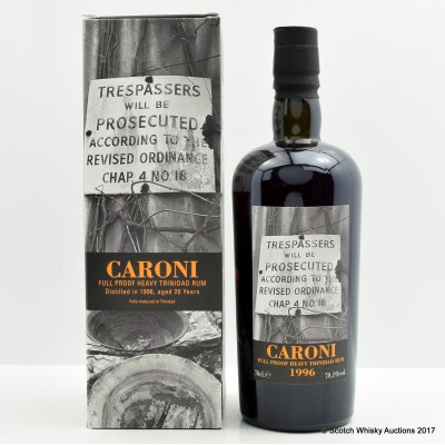 Caroni 1996 20 Year Old Full Proof Heavy Trinidad Rum 35th Release