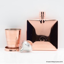 Glenfiddich Copper Hip Flask Collapsible Cup