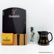 Glenfiddich Chalkboard Glass Tray Coasters Water Jug