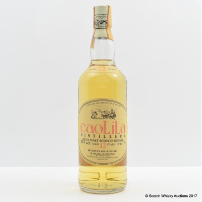 Caol Ila 12 Year Old Zenith Import 75cl