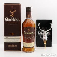 Glenfiddich 18 Small Stag S Head Pourer
