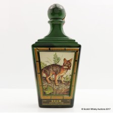 JIM BEAM CERAMIC GRAY FOX DECANTER 75CL