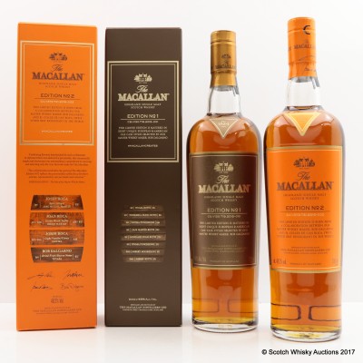 Macallan Edition No1 & Macallan Edition No2