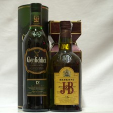 Glenfiddich 12 J B 15 Xmas Cracker