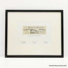 Macallan 1861 Replica Label In Frame
