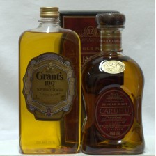 CARDHU 12 YEAR OLD 1L   GRANTS 100 DEG 1L