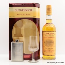 Glenmorangie 10 With Hip Flask Glass