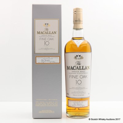 Macallan 10 Year Old Fine Oak One Of 1st Hundred Bottlings (Signed By Bob Dalgarno)