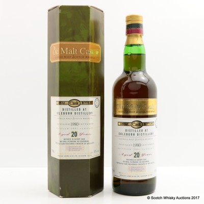 Coleburn 1980 20 Year Old Old Malt Cask