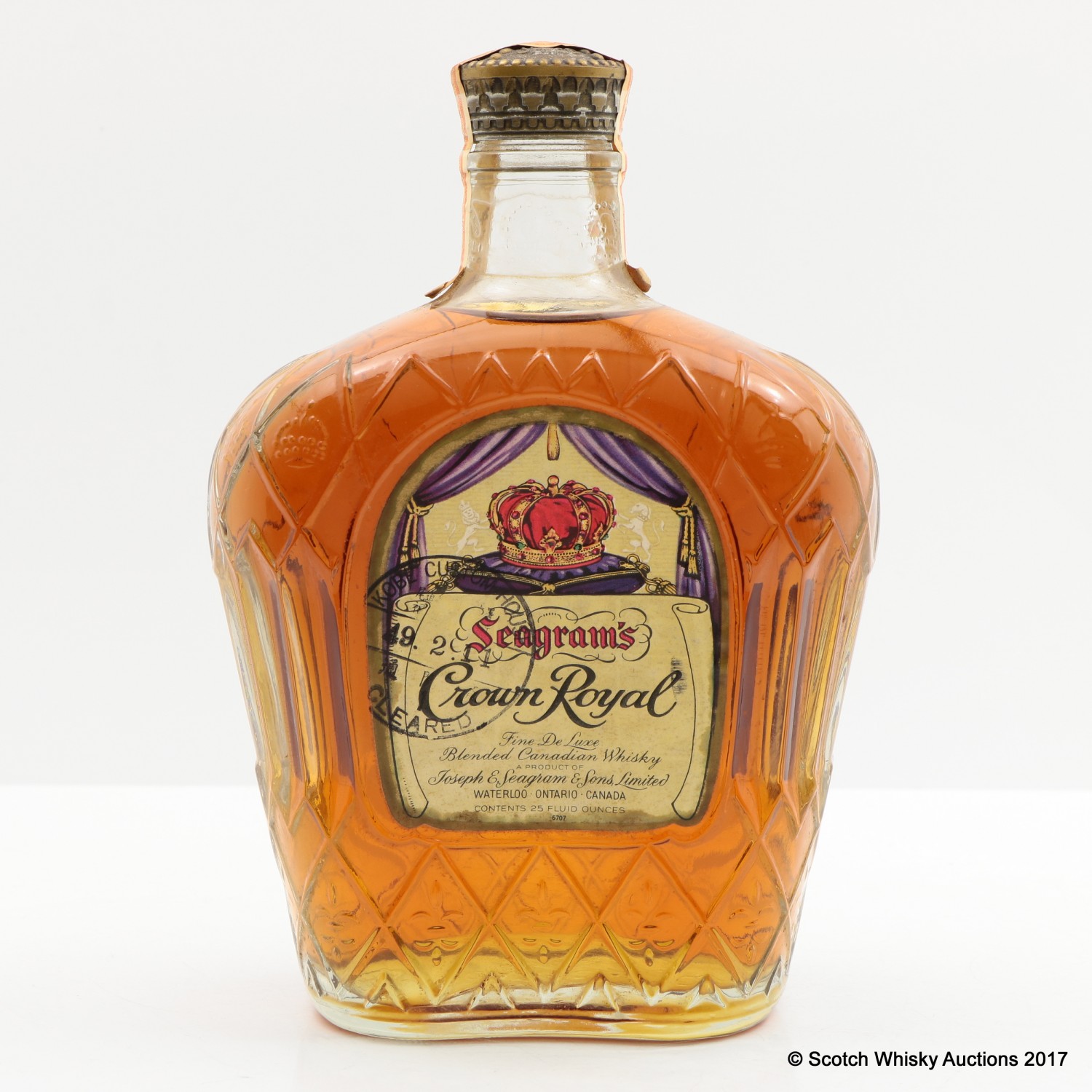 Scotch Whisky Auctions The 72nd Auction Crown Royal 1963 25 Fl Oz