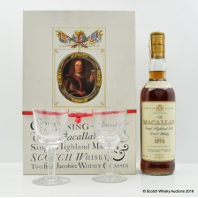Macallan 18 1974 Jacobite Set With Glasses