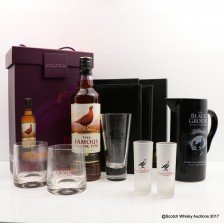 Famous Grouse Swedish Gift Set With Glasses Wallet X 2 Black Grouse Water Jug Glass Shot Glasses X 2