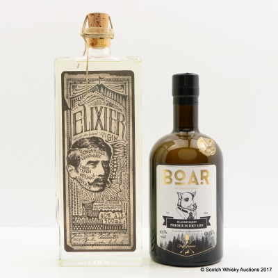 Elixier Gin 50cl & Boar Blackforest Premium Dry Gin Batch 5 50cl