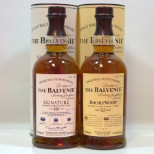 BALVENIE SIGNATURE BATCH  3 12 YEAR OLD IN TUBE   BALVENIE DOUBLE WOOD 12 YEAR OLD IN TUBE