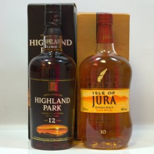 Jura Single Malt 10 In Carton Highland Park 12 In Carton